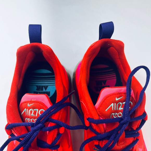 Nike Air Max 270 React Womens 12 Pink Mystic Red Athletic Sneaker AT6174 600 EUC - Picture 10 of 16